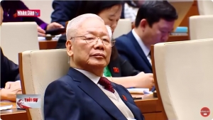 Ông Nguyễn Phú Trọng tái xuất hiện tại Quốc hội sau những đồn đoán về sức khỏe
