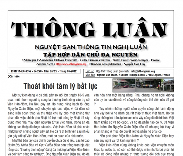 Thông Luận số 270-2012